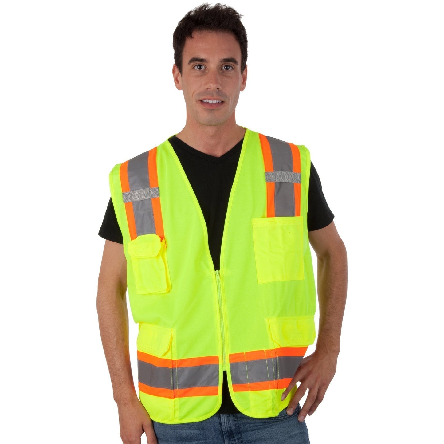 Yellow/Lime Safety Vests - Liberty Safety - Reflective Design