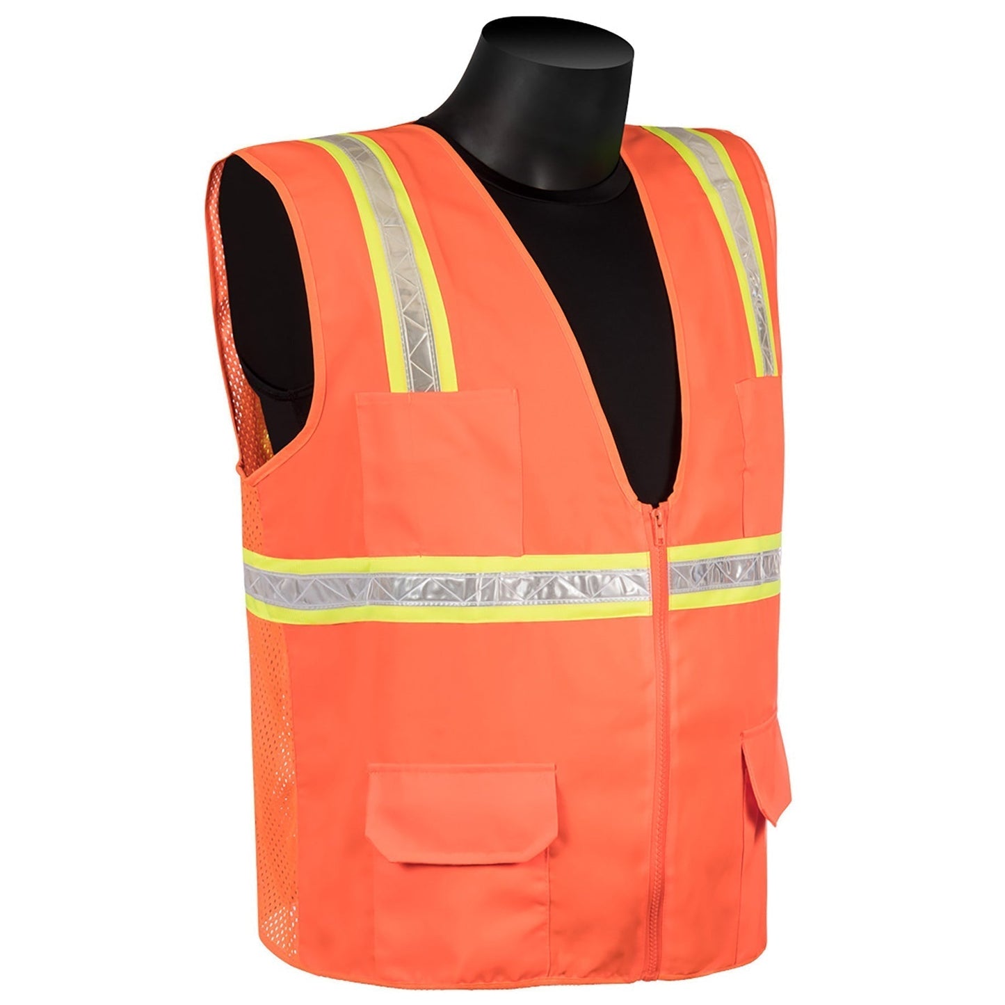 Orange Safety Vests - Liberty Safety - Fluorescent Vest