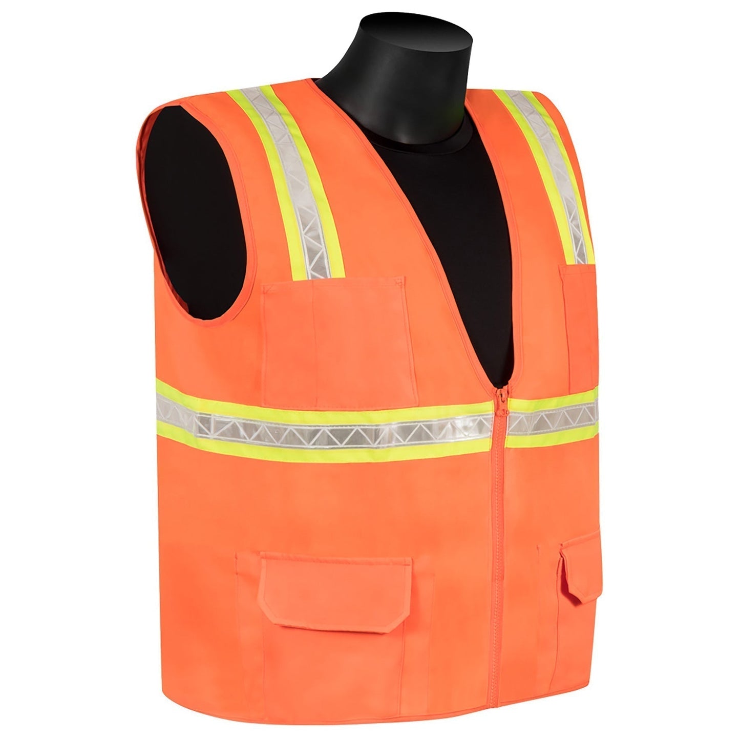 Orange Safety Vests - Liberty Safety - Solid Polyester