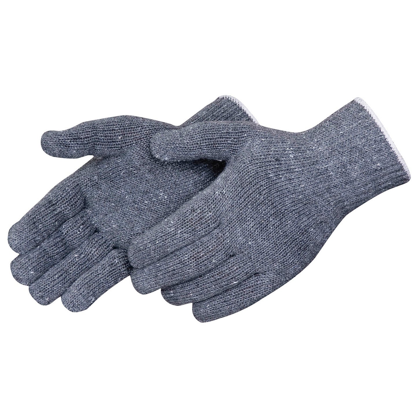 Gray Durable String Knit Gloves - Liberty Safety - Cotton Blend