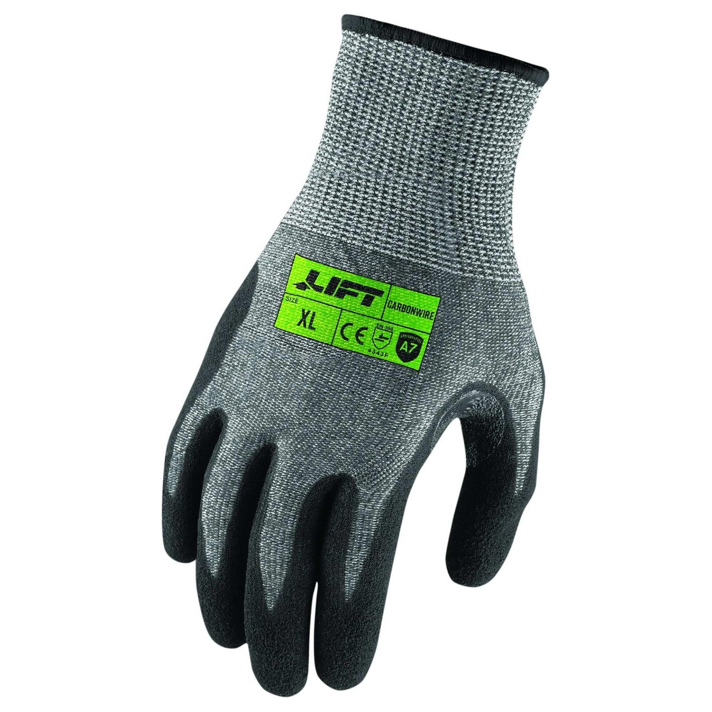 Gray Durable String Knit Gloves - LIFT Safety - A7 Cut Resistant