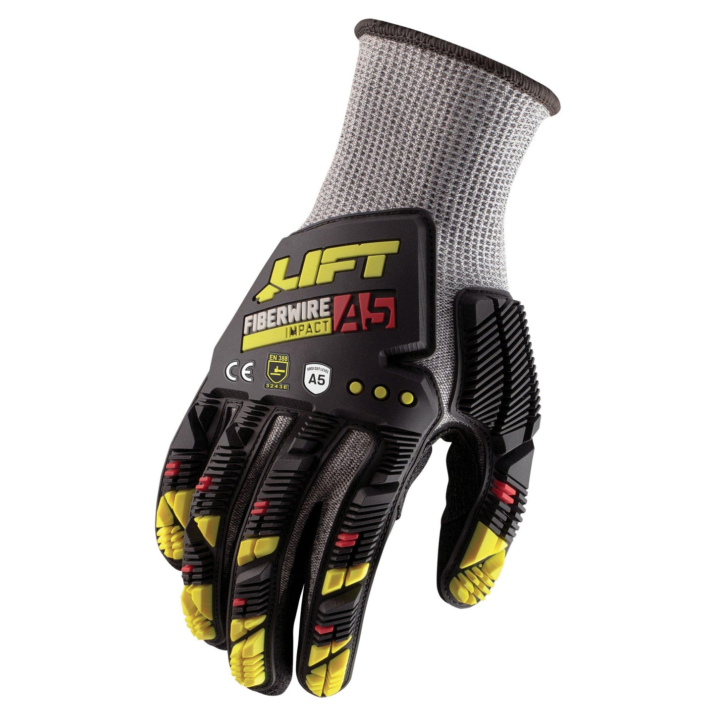Gray String Knit Gloves - LIFT Safety - Impact Resistant