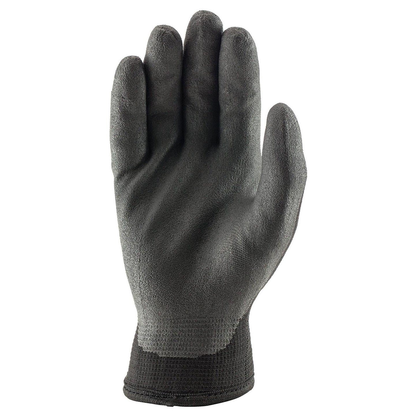 Black Warm String Knit Gloves - LIFT Safety - Microfoam Grip