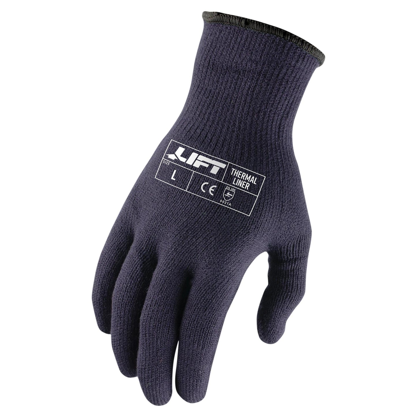 Blue String Knit Gloves - LIFT Safety - Warm Acrylic