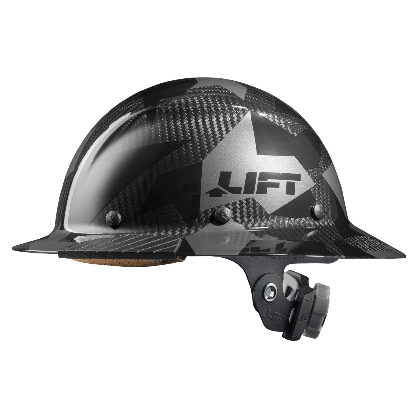 Full Black Camo Hard Hats - LIFT Safety - Comfortable Fit