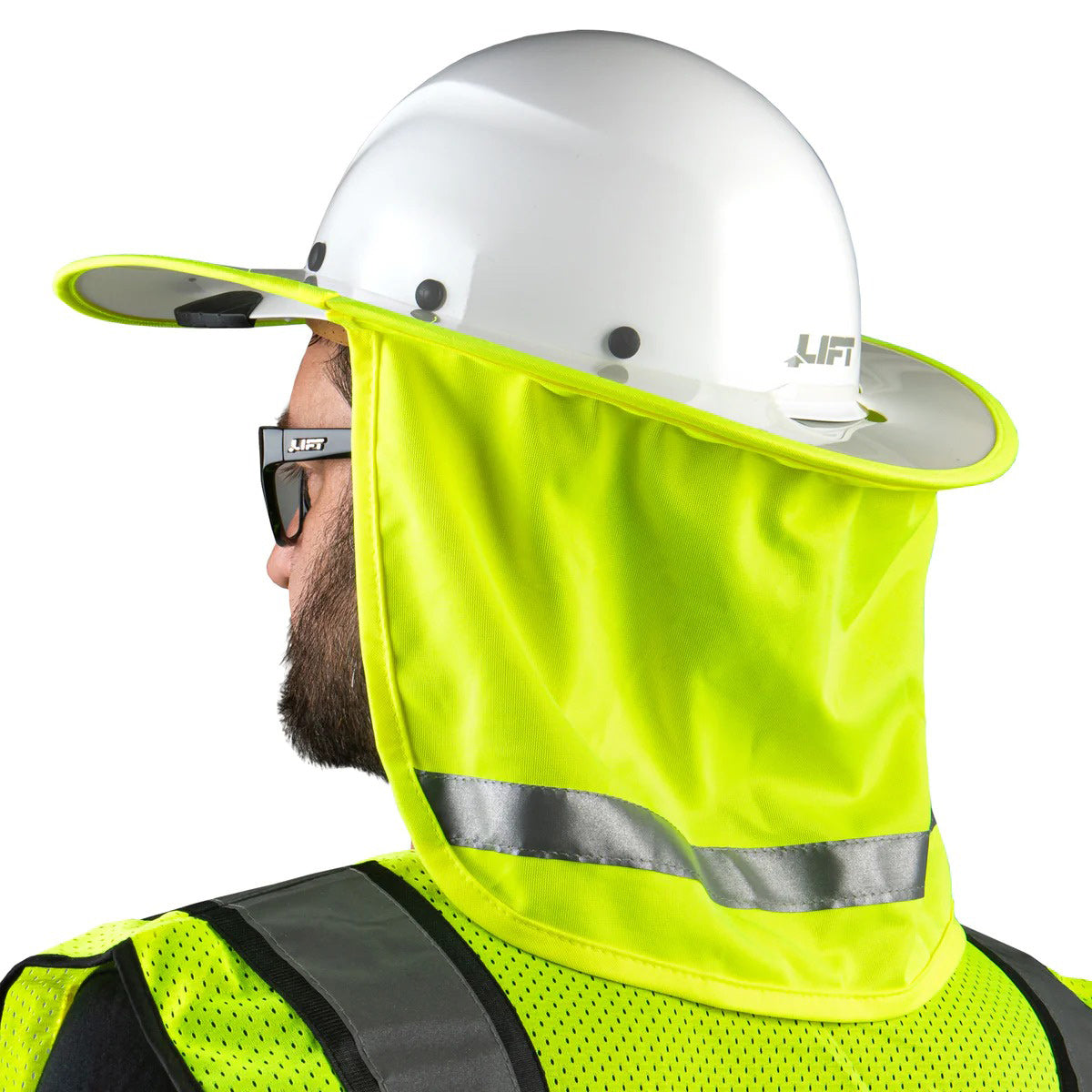 Full Brim Style Neck Shades - LIFT Safety - UV Protection