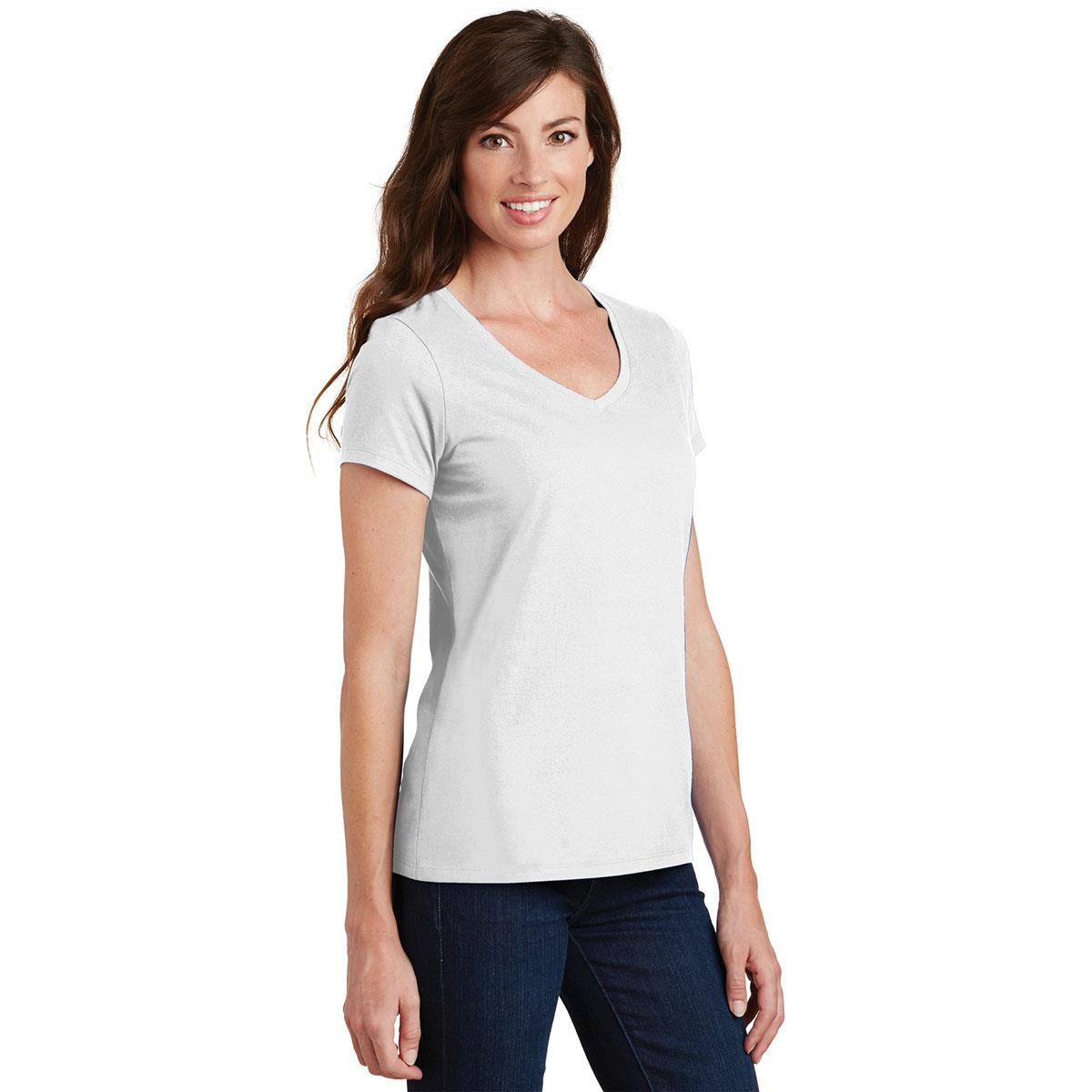 White T-Shirts - Port & Company - Soft Cotton - Classic Style