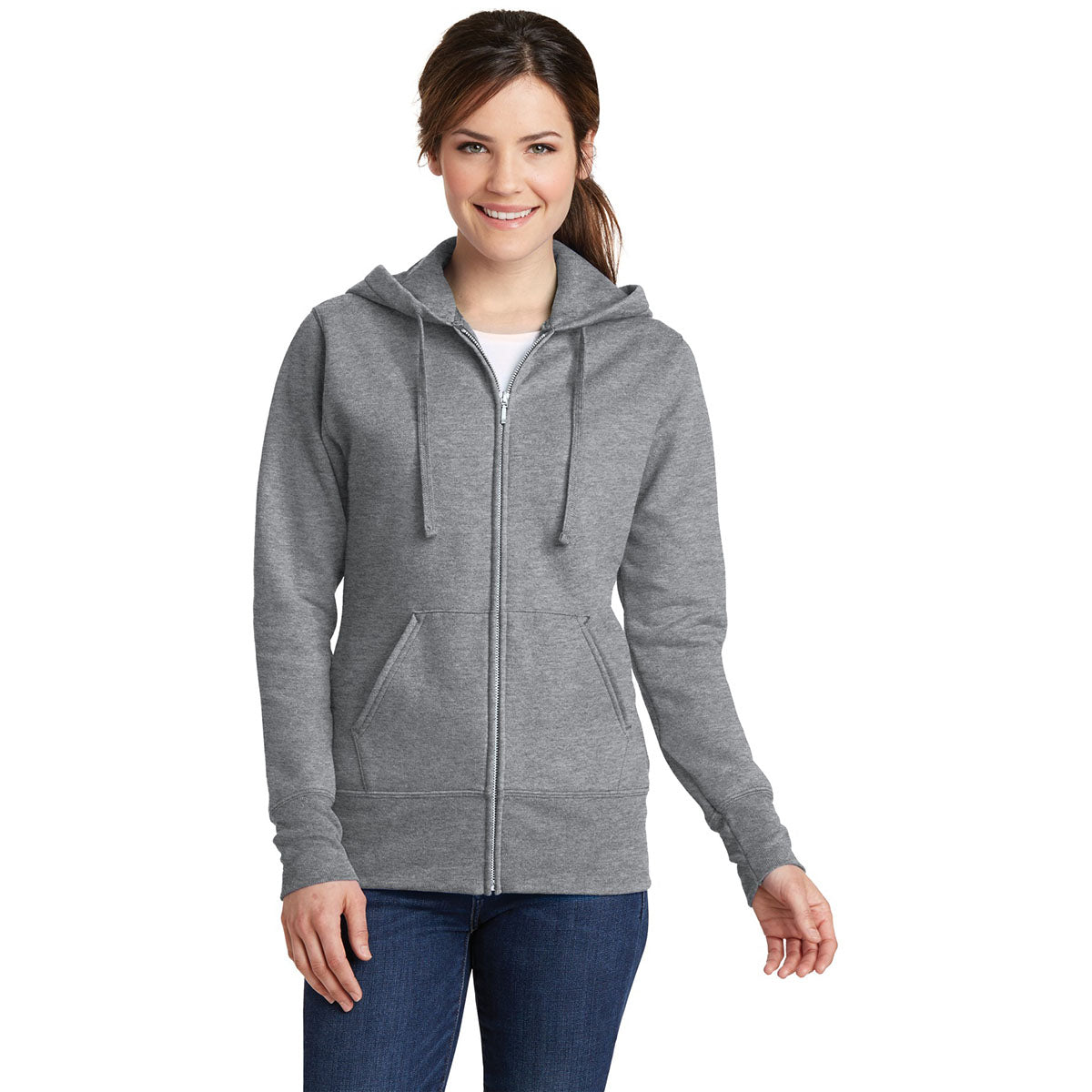 Charcoal Fleece Sweatshirt - Port & Company - Soft Fabric
