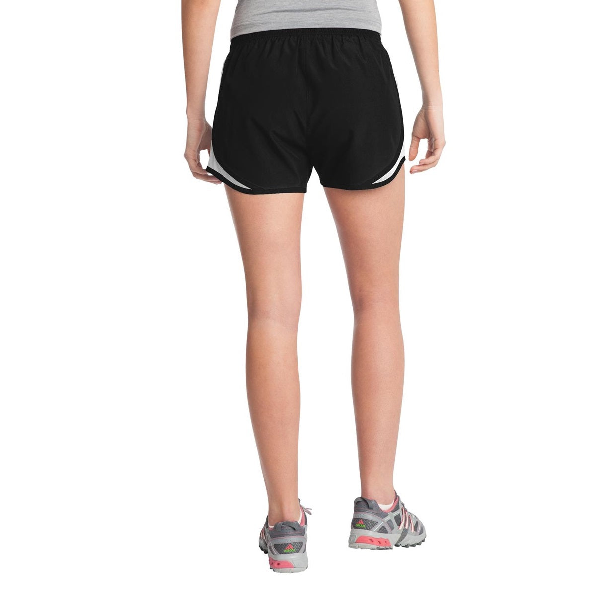 Black/White/Black Shorts - Sport-Tek - Moisture Control