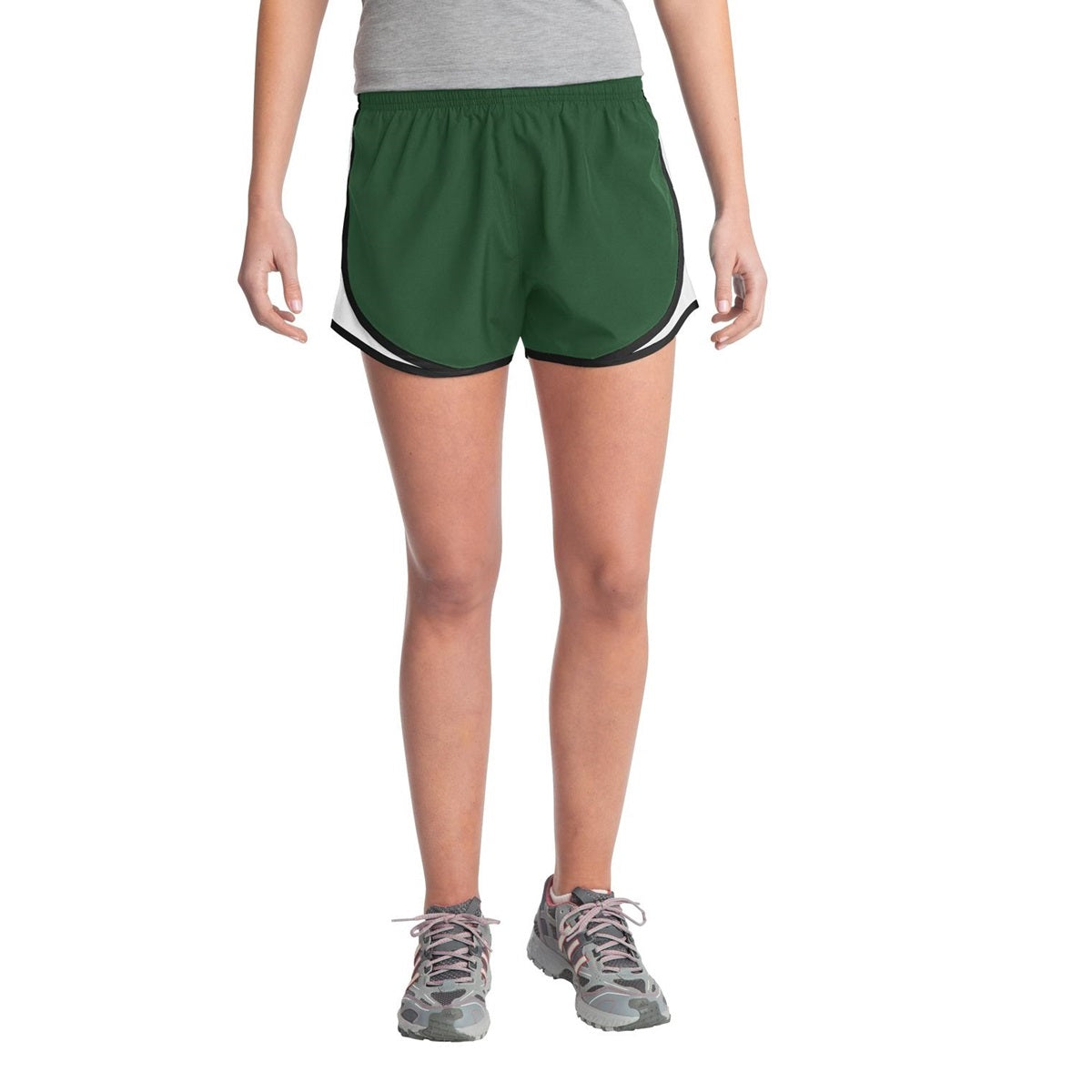Black/White/Black Shorts - Sport-Tek - Moisture Control