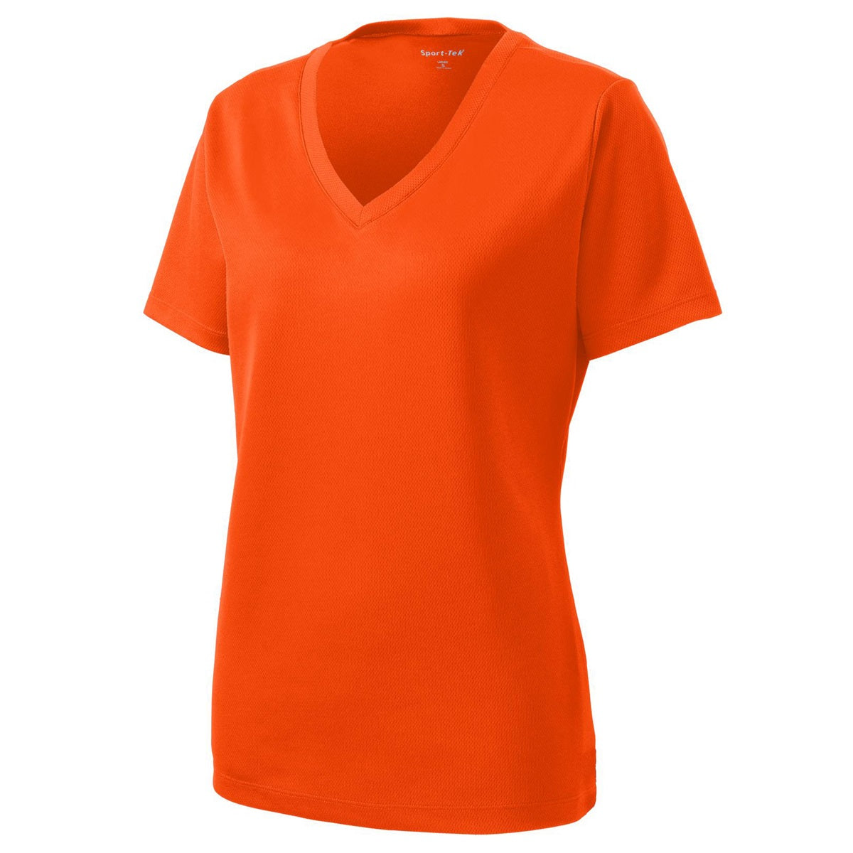 Black V-Neck Tee - Sport-Tek - Stylish Polyester Blend