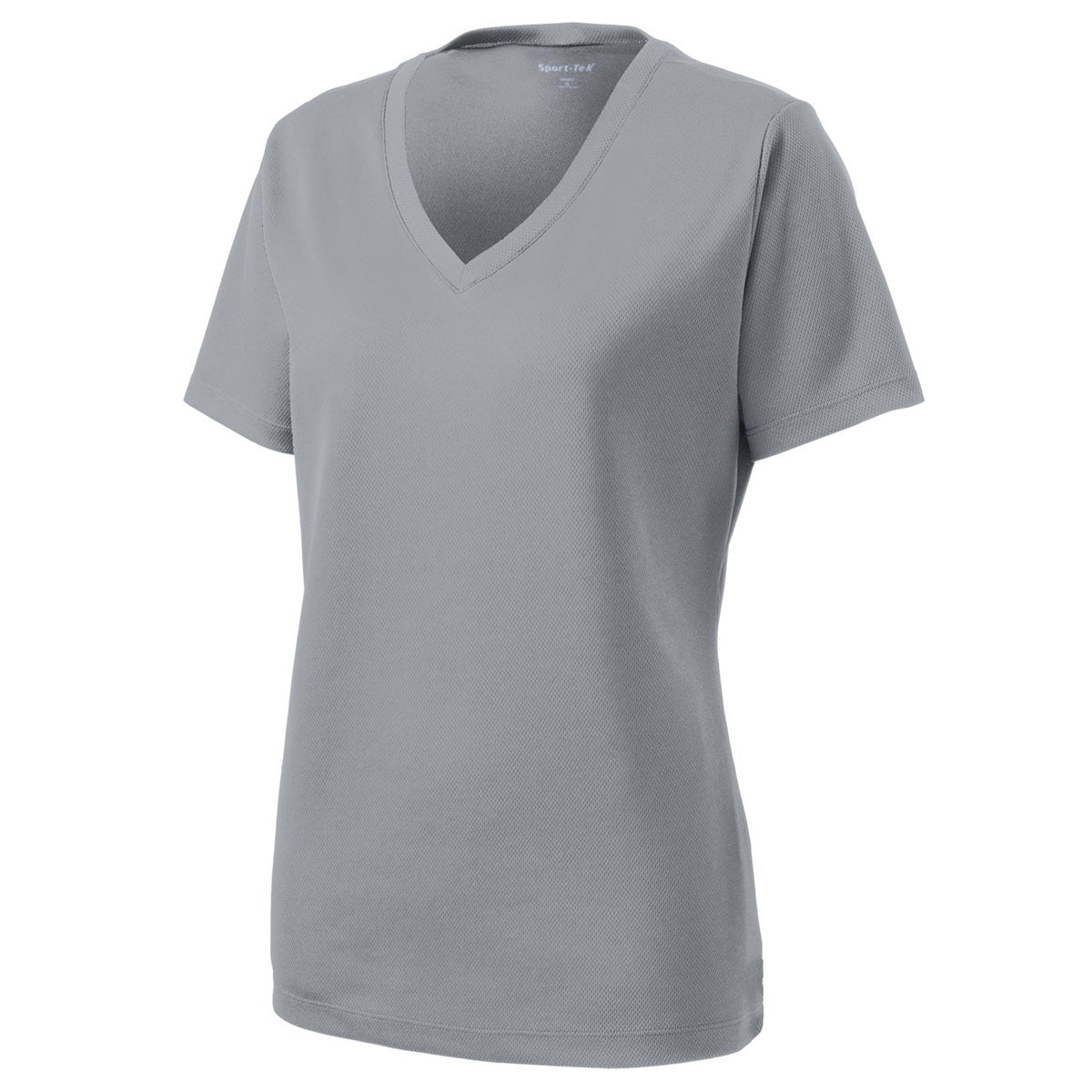 Black V-Neck Tee - Sport-Tek - Stylish Polyester Blend