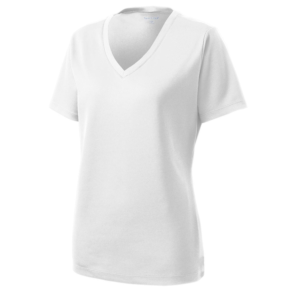 Black V-Neck Tee - Sport-Tek - Stylish Polyester Blend