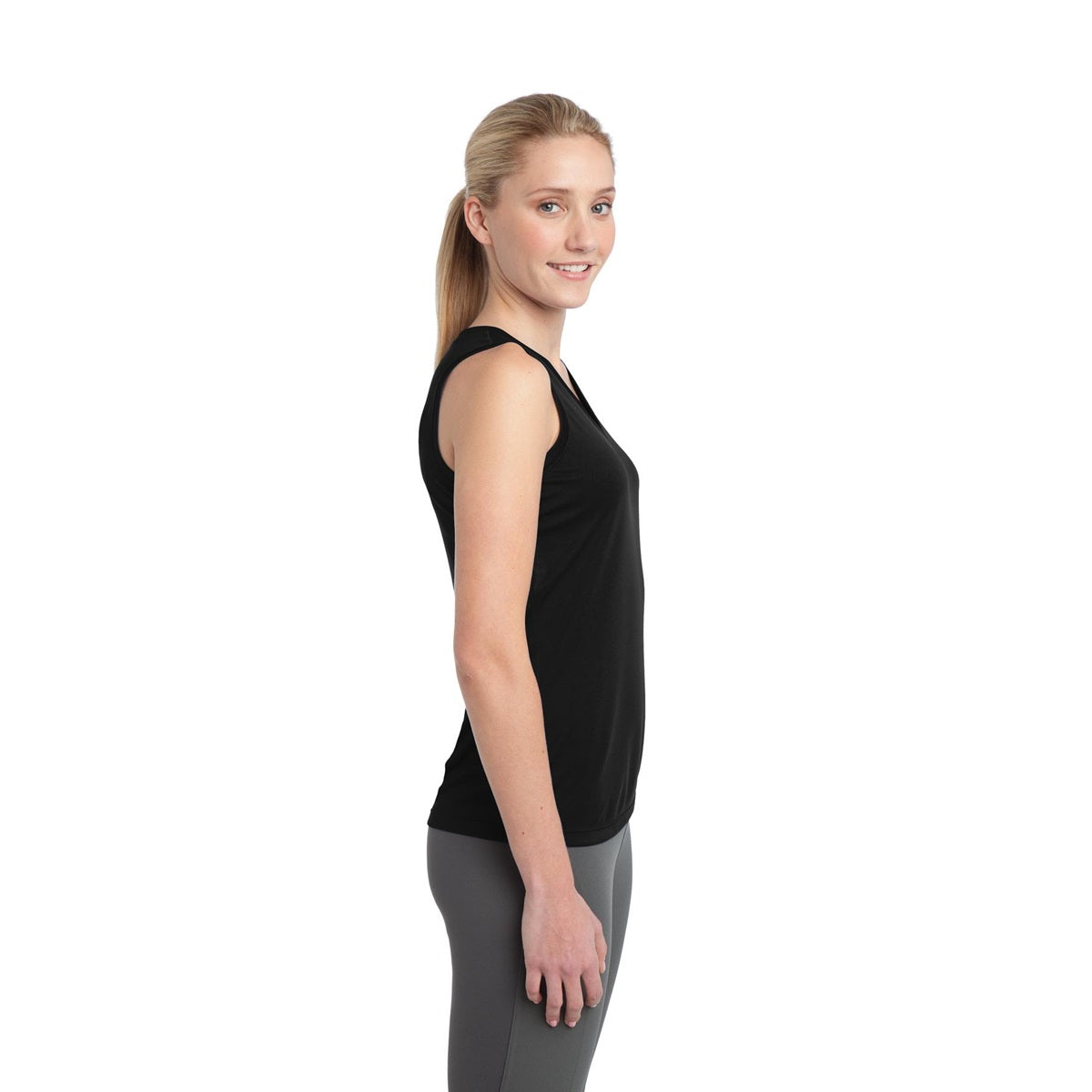 Black T-Shirts - Sport-Tek - Breathable Polyester Tee - Quality Fabric