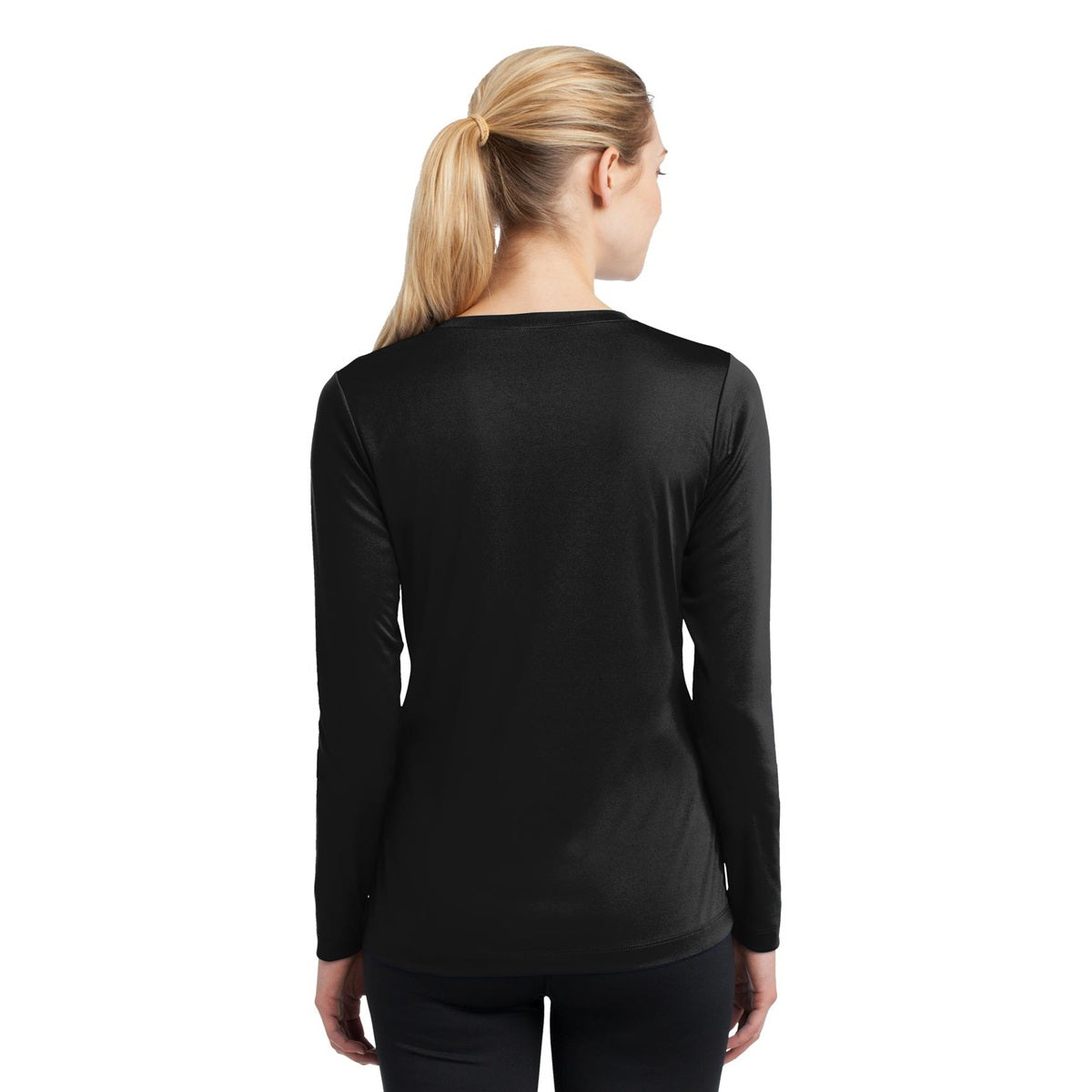 Forest Green T-Shirt - Sport-Tek - Long Sleeve V-Neck