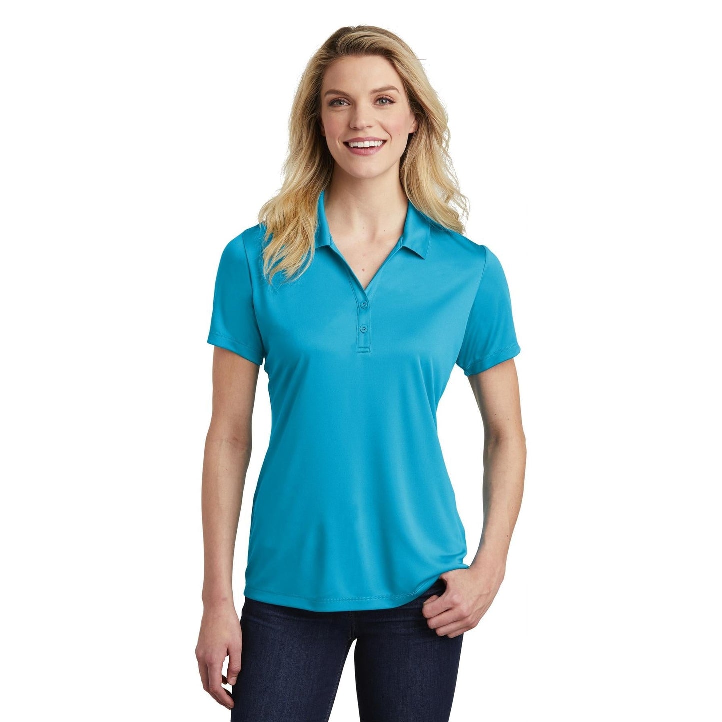 Atomic Blue Polo - Sport-Tek - Stylish Fabric