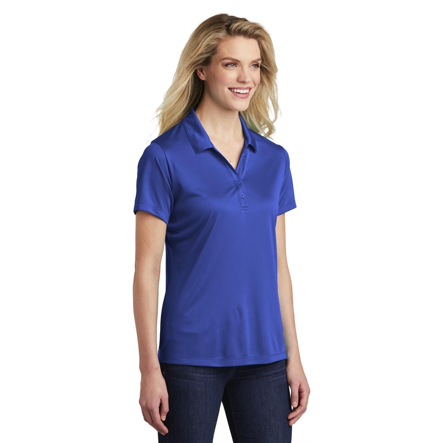 Atomic Blue Polo - Sport-Tek - Stylish Fabric