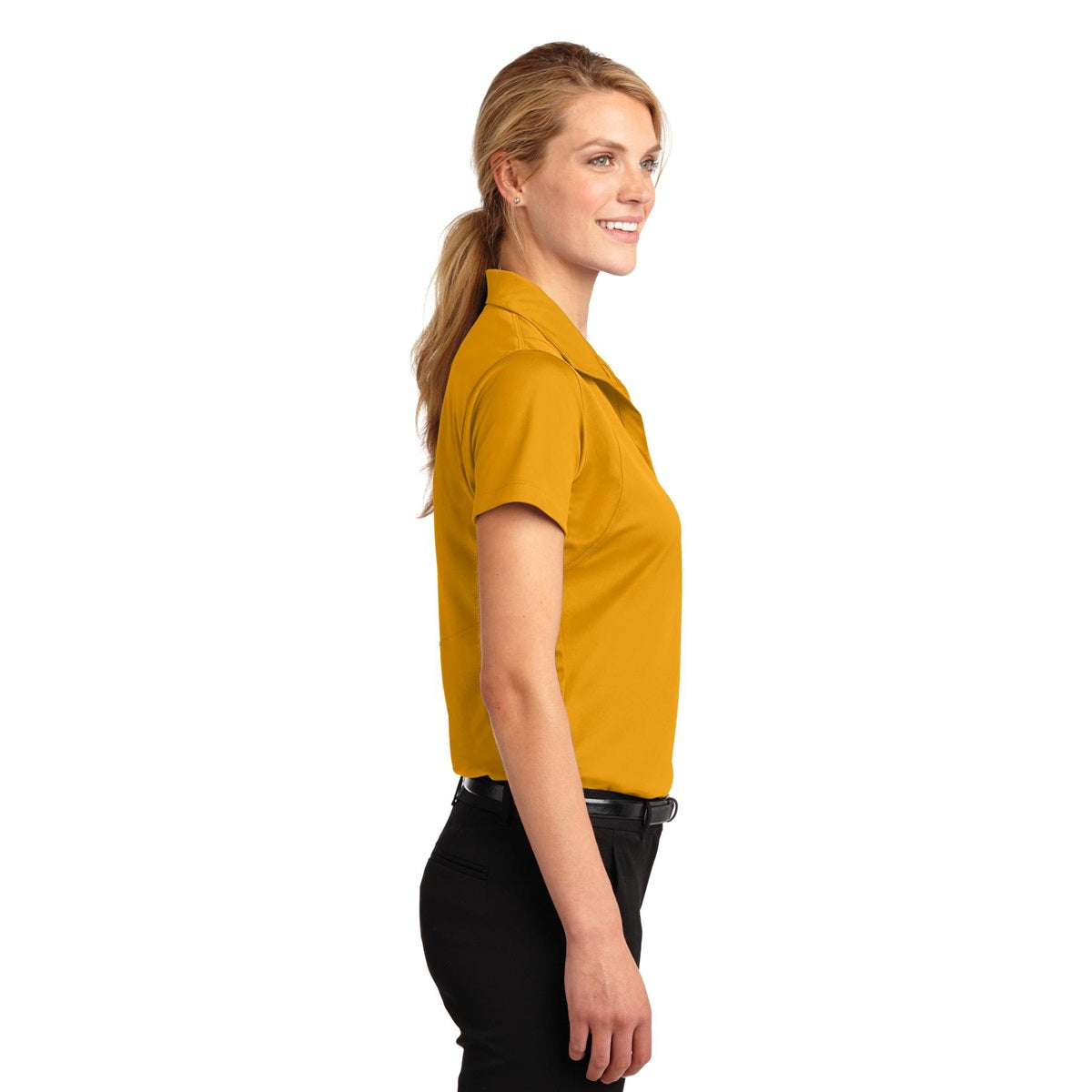 Grey Concrete Polo Shirts - Sport-Tek - Sleek Micropique