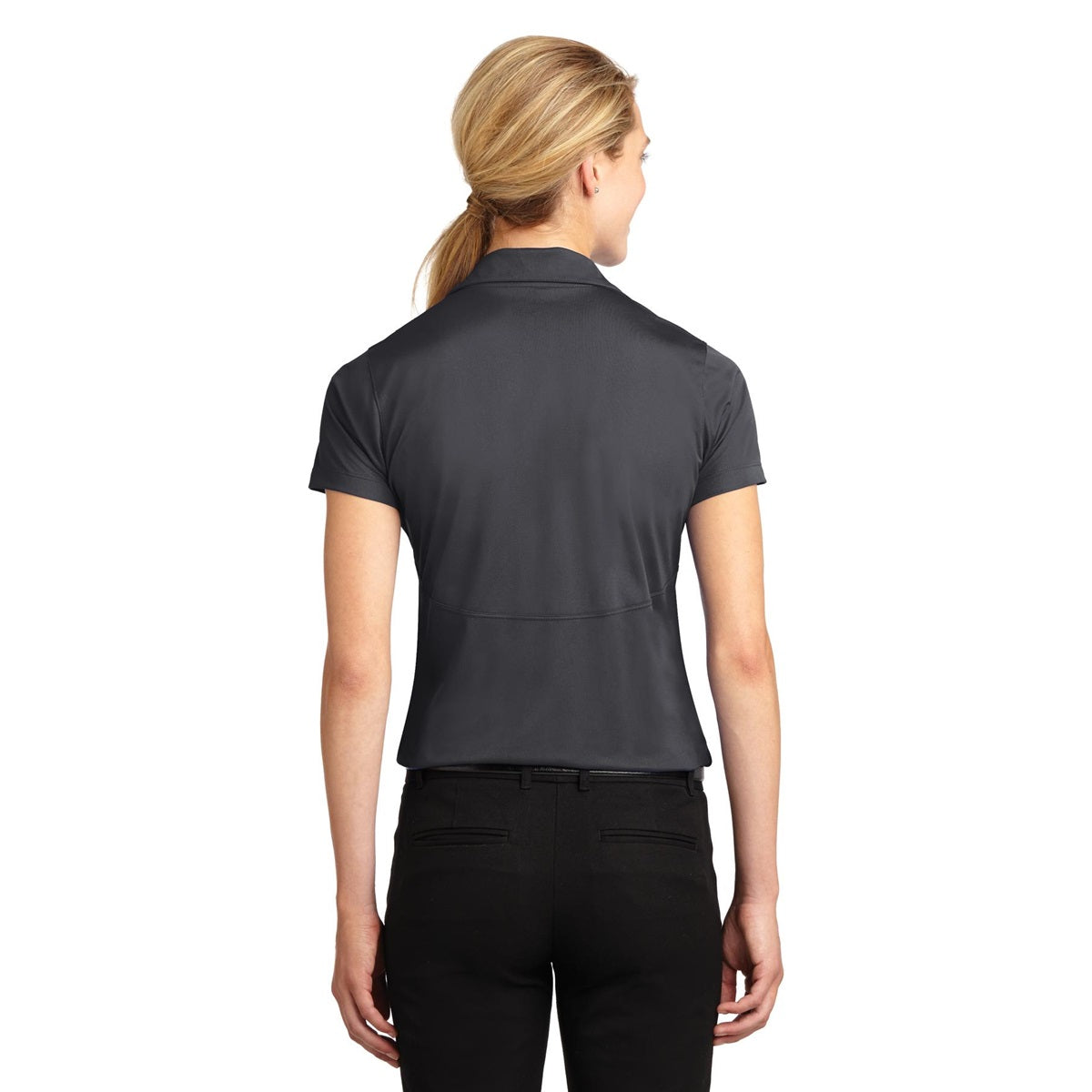 Grey Concrete Polo Shirts - Sport-Tek - Sleek Micropique