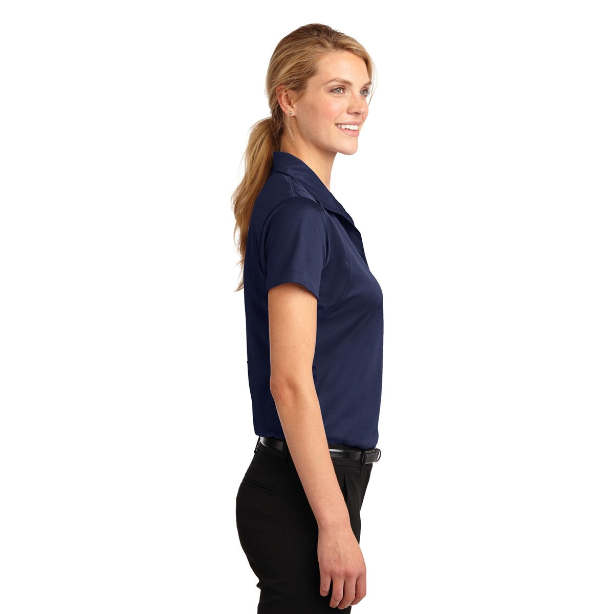 Grey Concrete Polo Shirts - Sport-Tek - Sleek Micropique