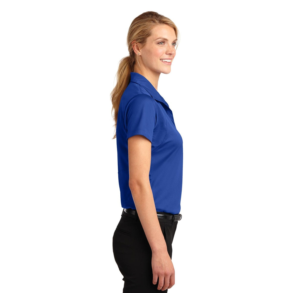 Grey Concrete Polo Shirts - Sport-Tek - Sleek Micropique
