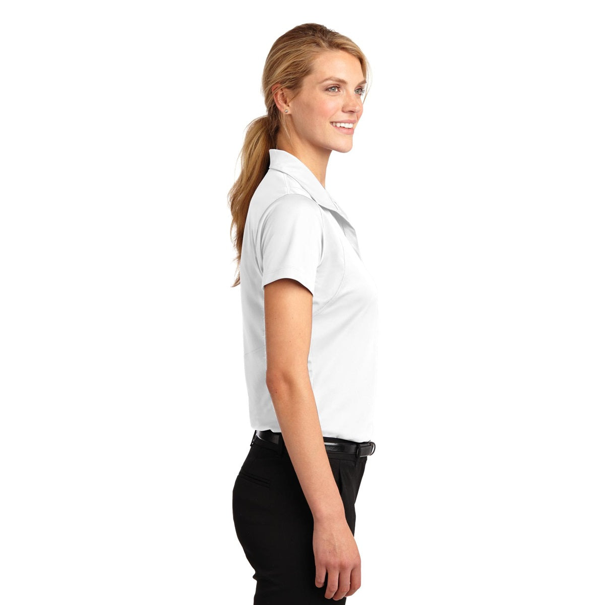 Grey Concrete Polo Shirts - Sport-Tek - Sleek Micropique