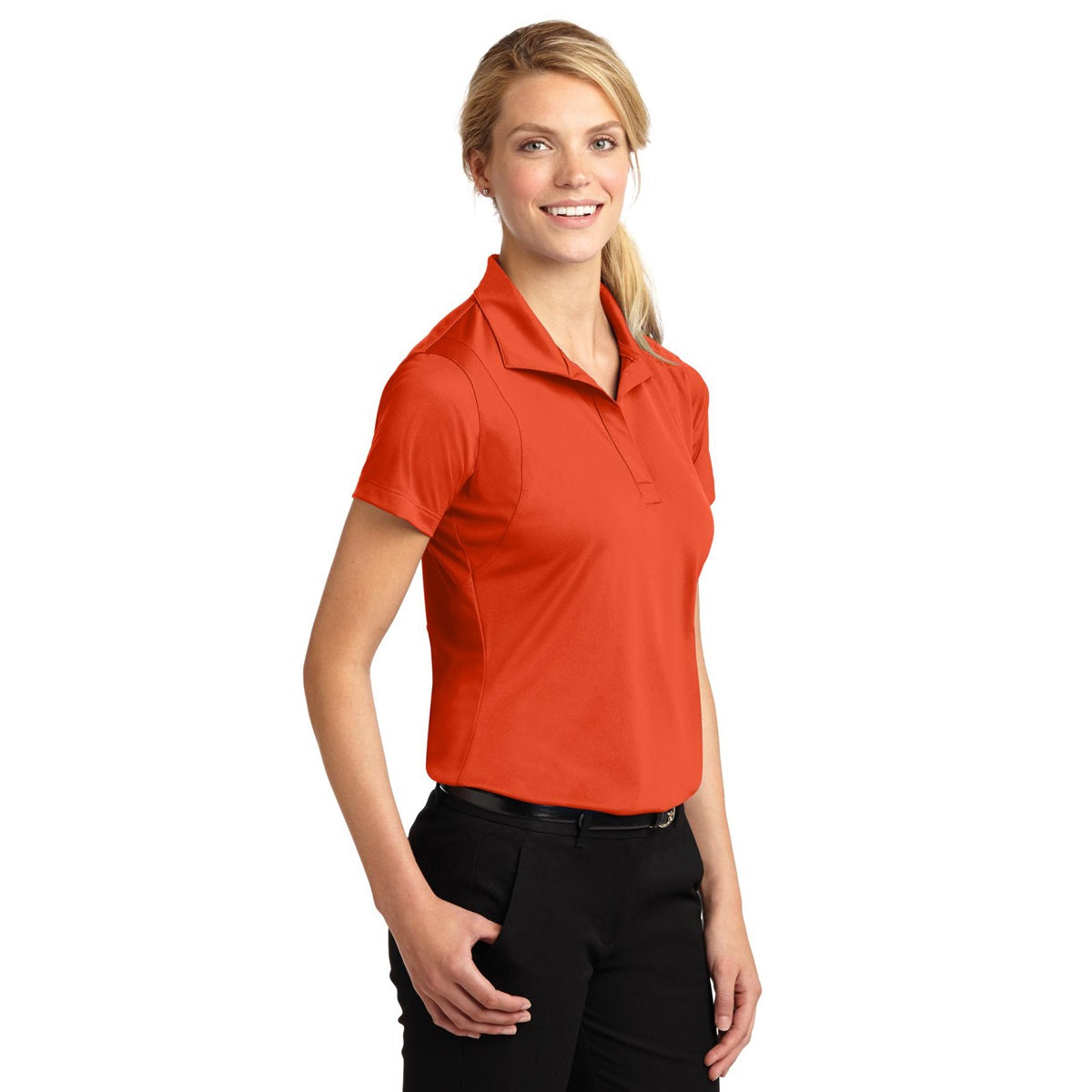 Grey Concrete Polo Shirts - Sport-Tek - Sleek Micropique