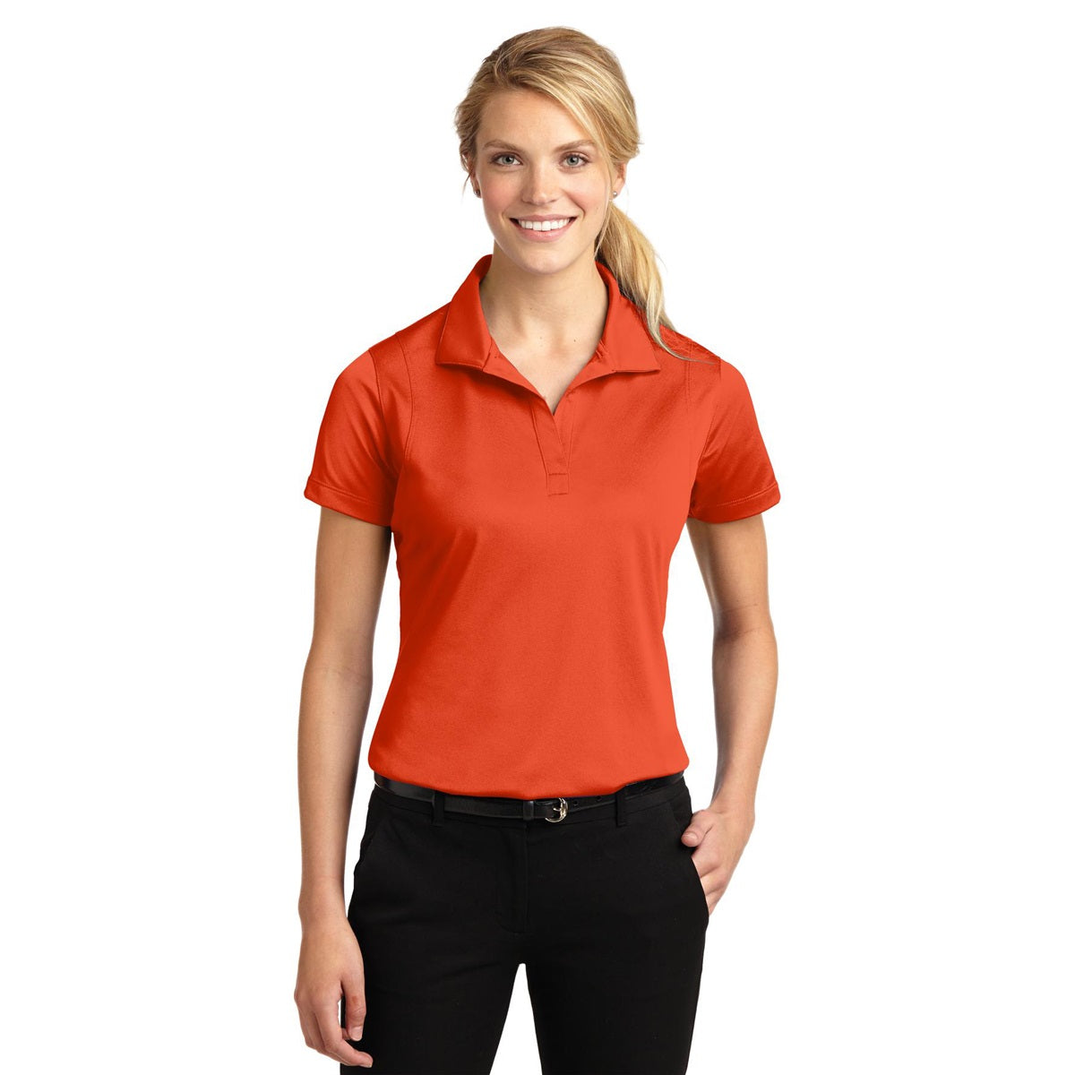 Grey Concrete Polo Shirts - Sport-Tek - Sleek Micropique