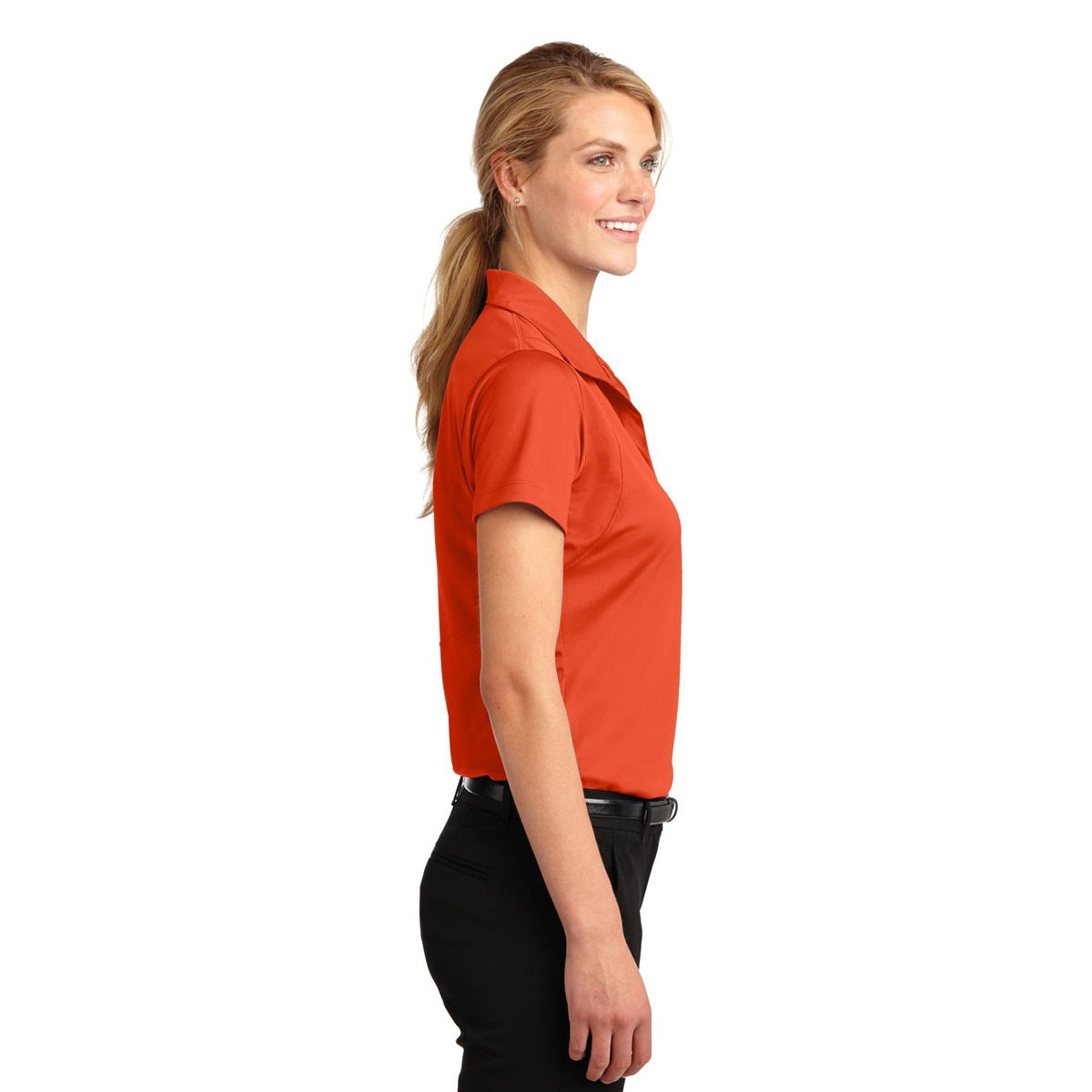 Grey Concrete Polo Shirts - Sport-Tek - Sleek Micropique