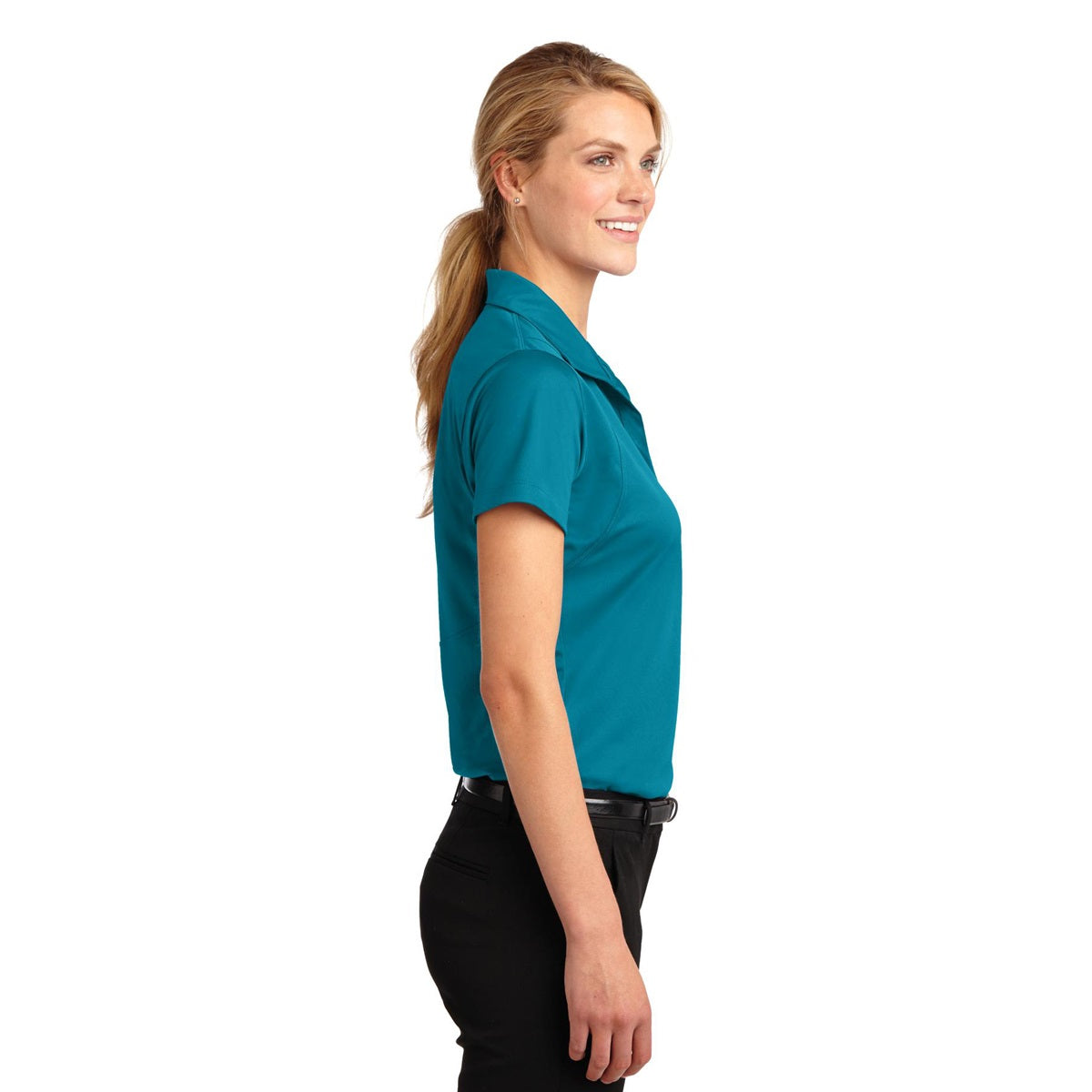 Grey Concrete Polo Shirts - Sport-Tek - Sleek Micropique
