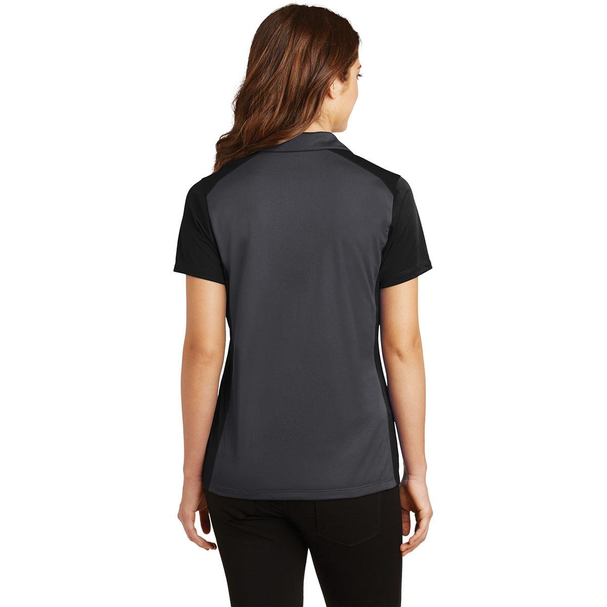 Iron Grey Polo Shirt - Sport-Tek - Colorblock Design