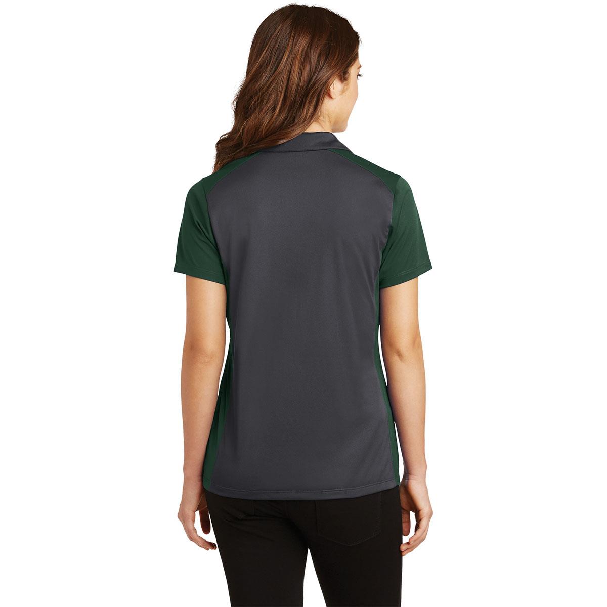 Iron Grey Polo Shirt - Sport-Tek - Colorblock Design