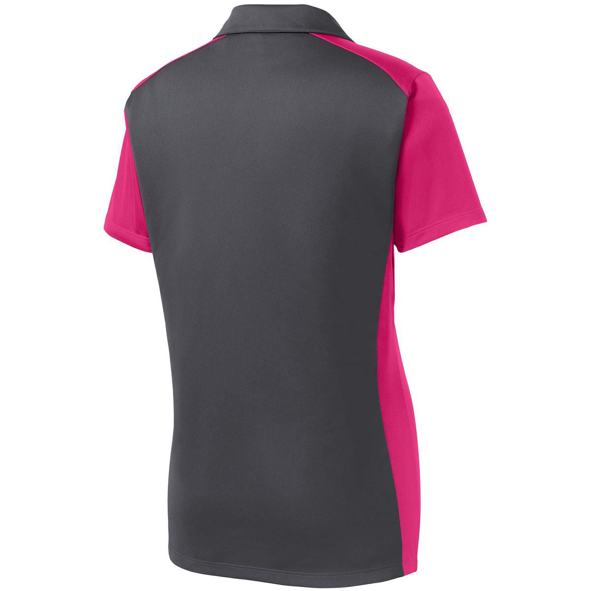 Iron Grey Polo Shirt - Sport-Tek - Colorblock Design