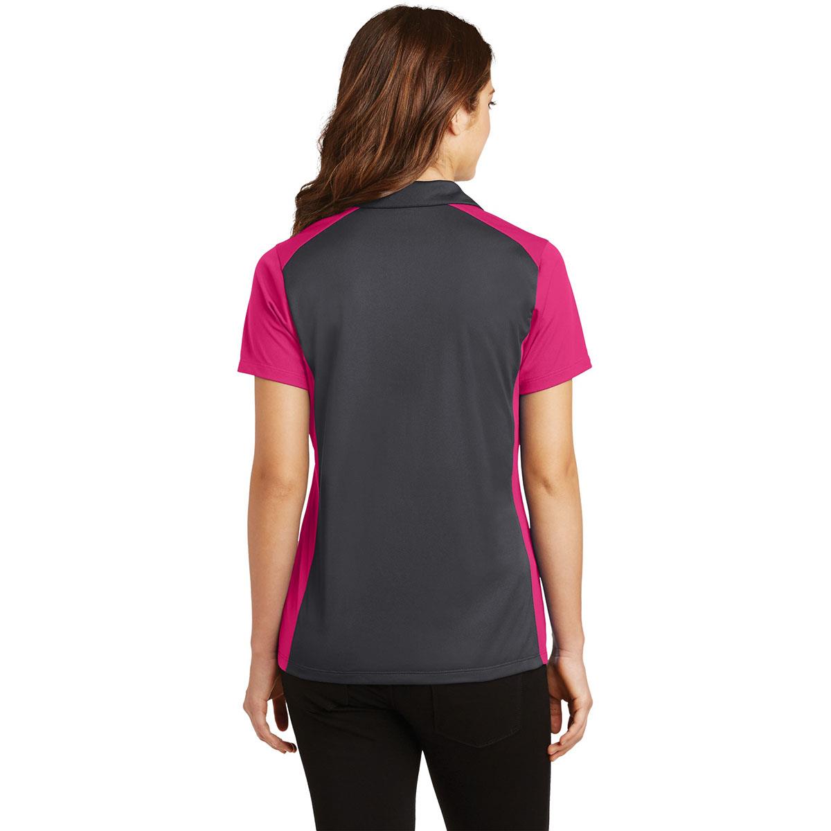 Iron Grey Polo Shirt - Sport-Tek - Colorblock Design