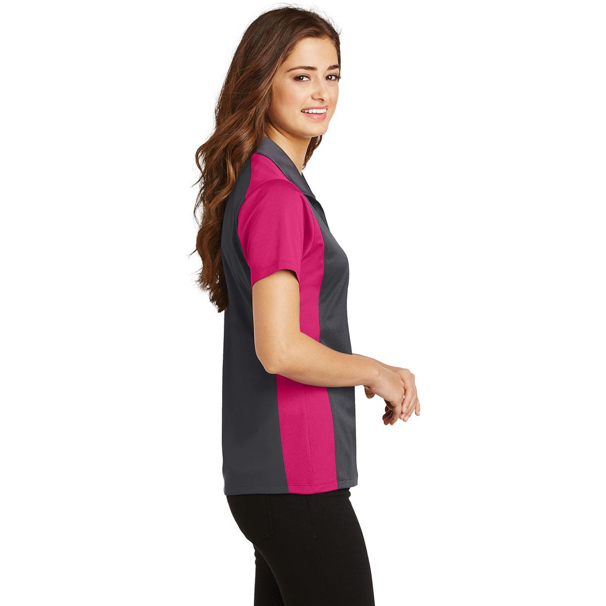 Iron Grey Polo Shirt - Sport-Tek - Colorblock Design