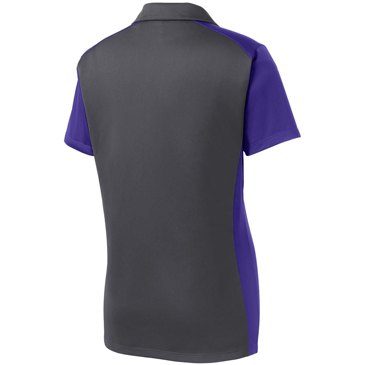 Iron Grey Polo Shirt - Sport-Tek - Colorblock Design