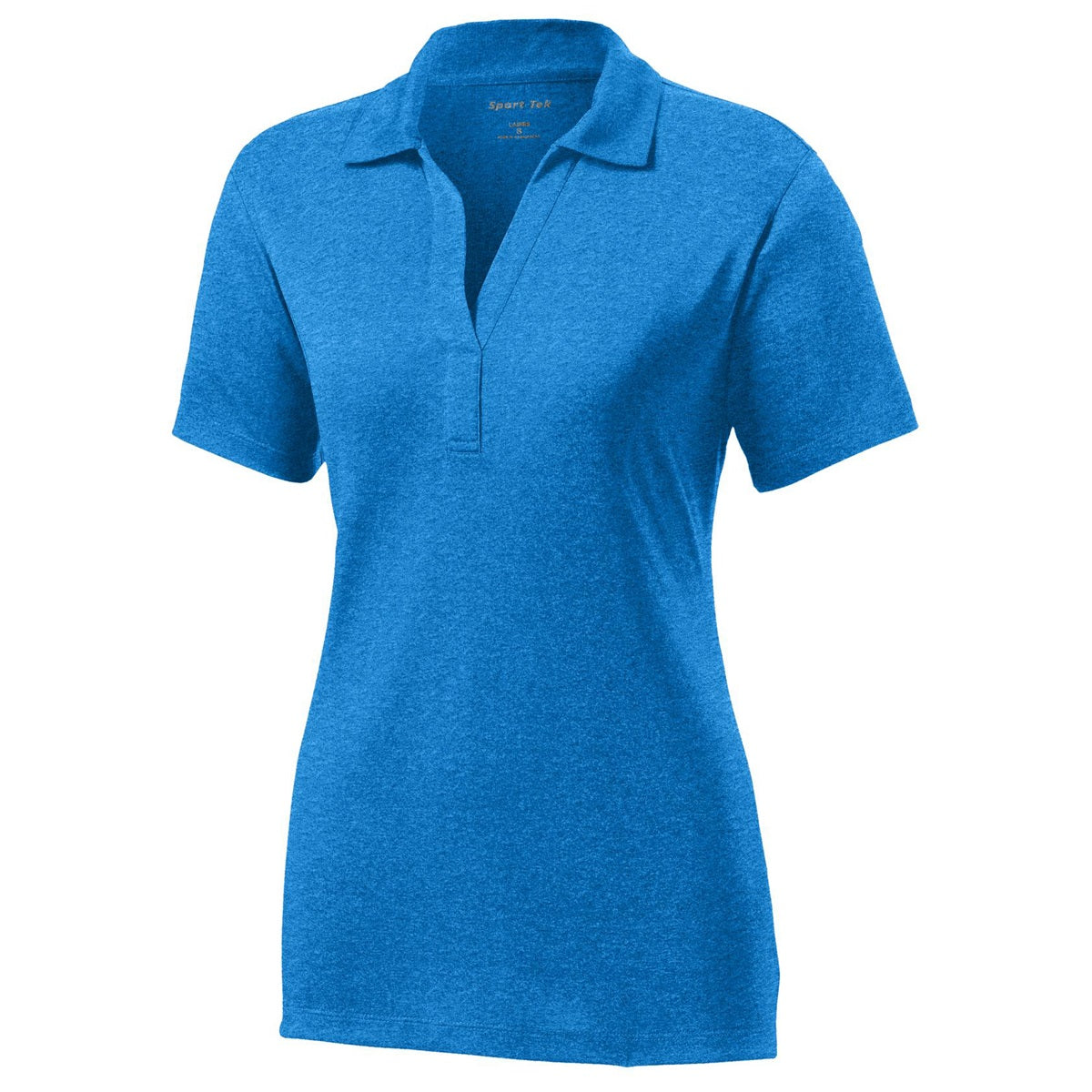 Blue Wake Heather Polo - Sport-Tek - Moisture-Wicking