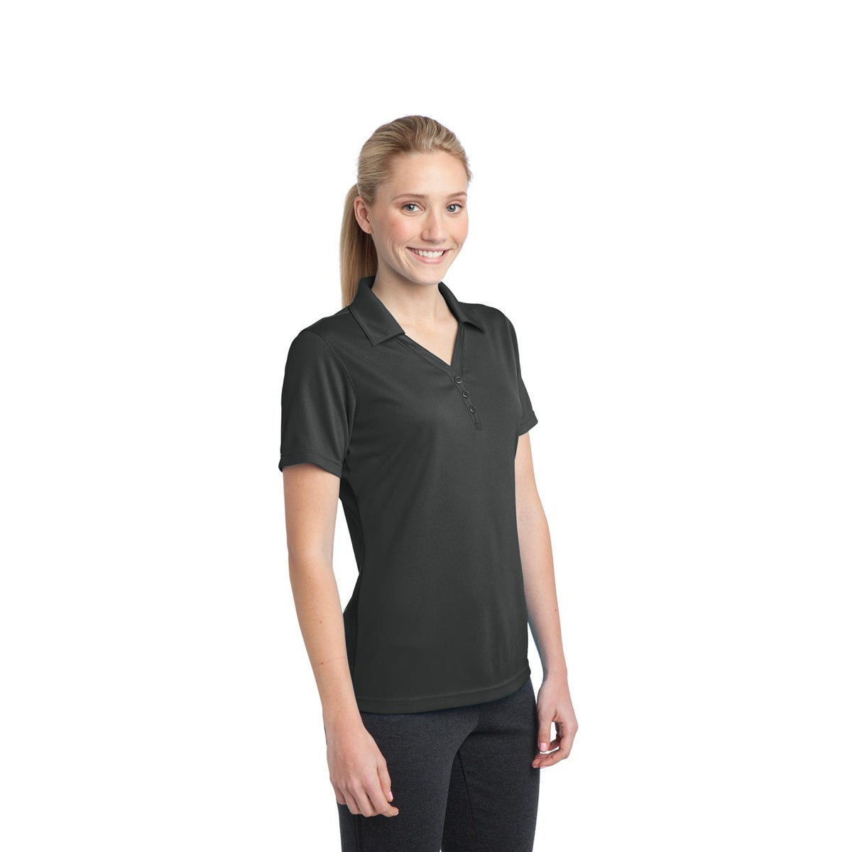 Black Polo Shirts - Sport-Tek - Moisture Control