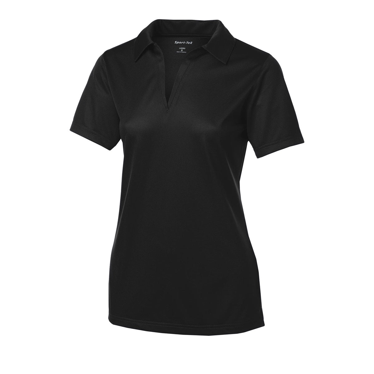 Black Polo Shirts - Sport-Tek - Textured Active Fabric