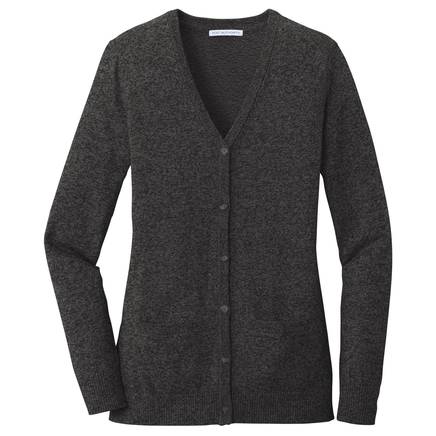 Black Marl Cardigan - Port Authority - Cozy Layering
