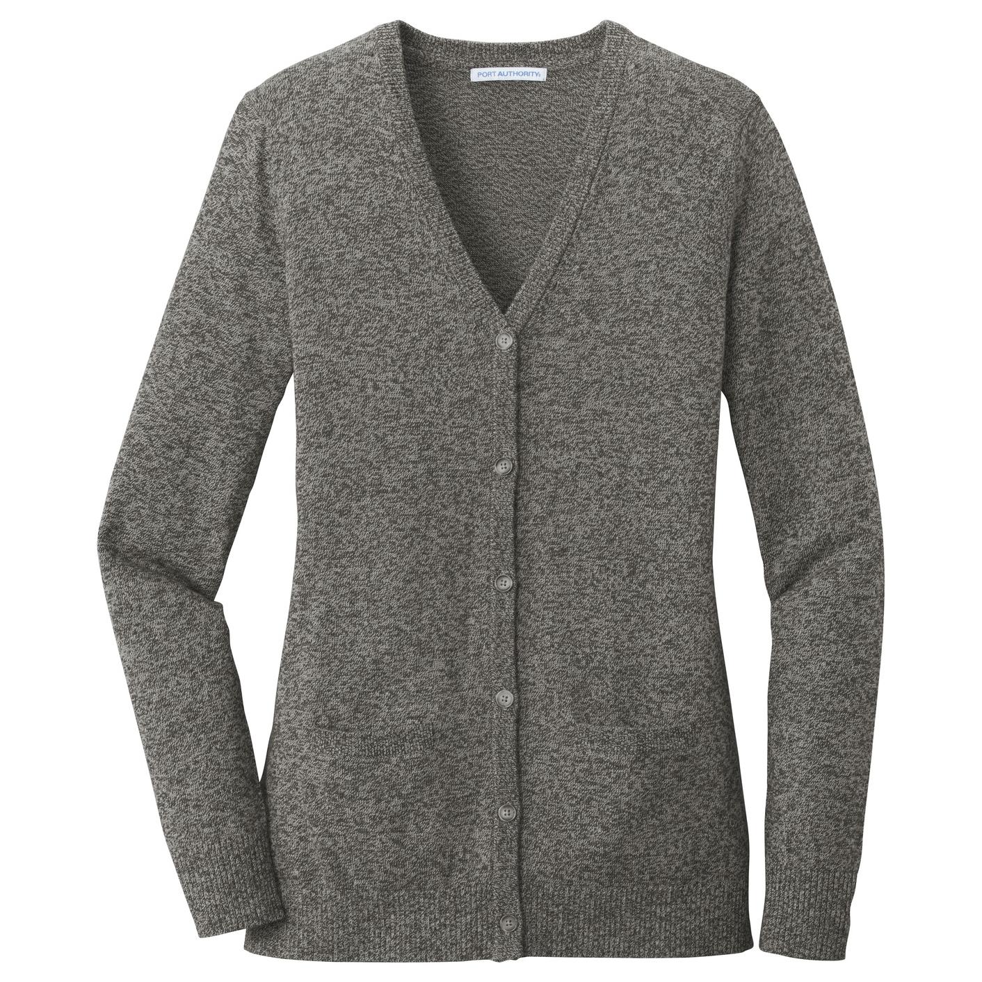 Black Marl Cardigan - Port Authority - Cozy Layering