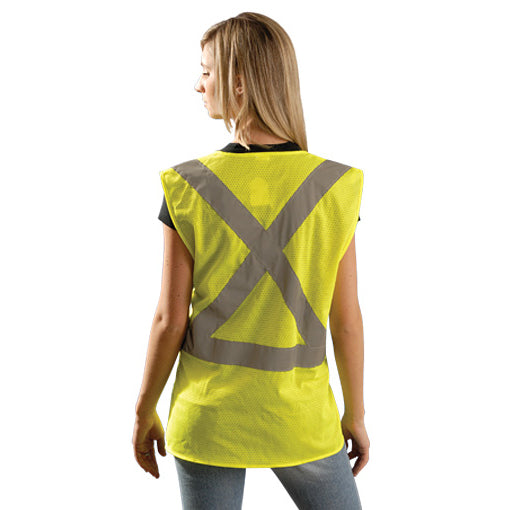 Yellow/Lime Safety Vest - OccuNomix - Reflective Design