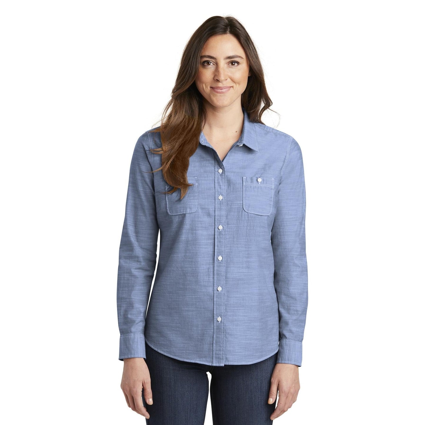 Grey Casual Shirt - Port Authority - Flattering Fit