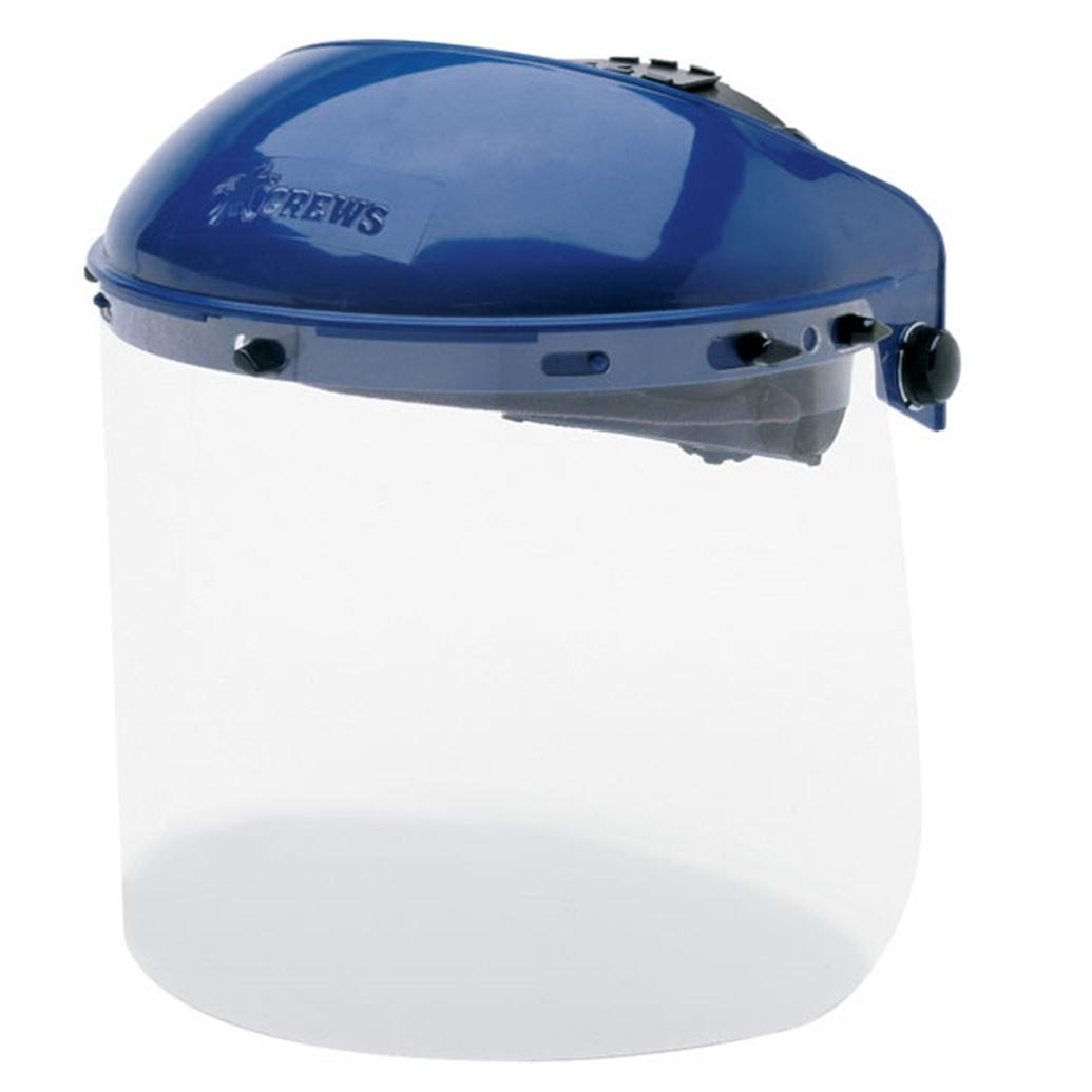 Ratchet Headgear + Clear PETG Face Shield - MCR Safety - Durable Protection
