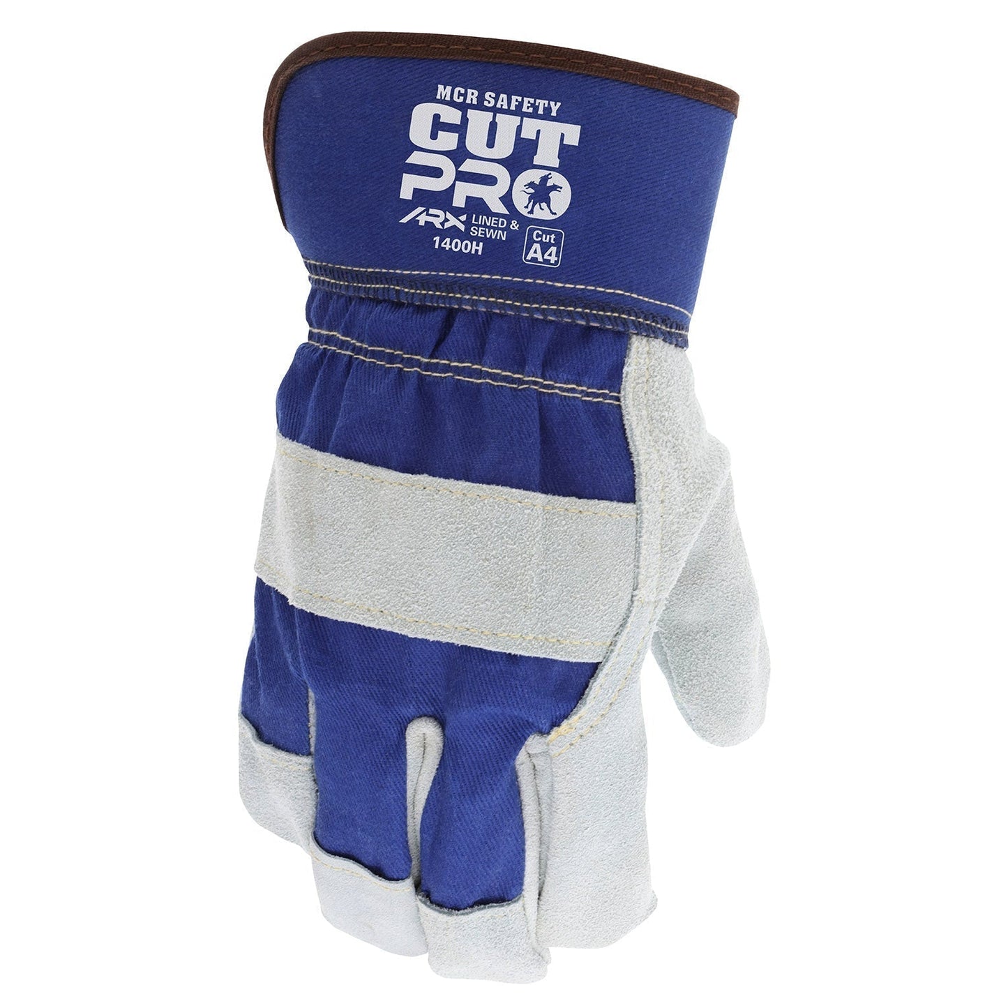 2.5" Plasticize Safety Cuff Leather Gloves - MCR Safety - Durable