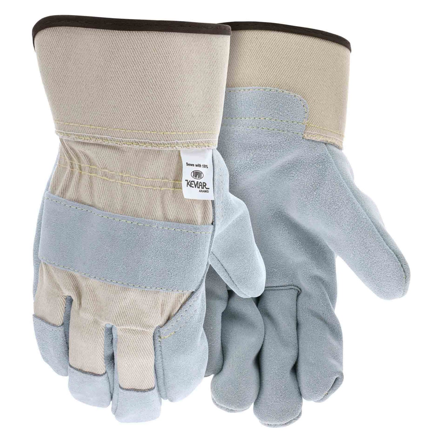 2.5" Safety Cuff Leather Gloves - MCR Safety - Durable Design