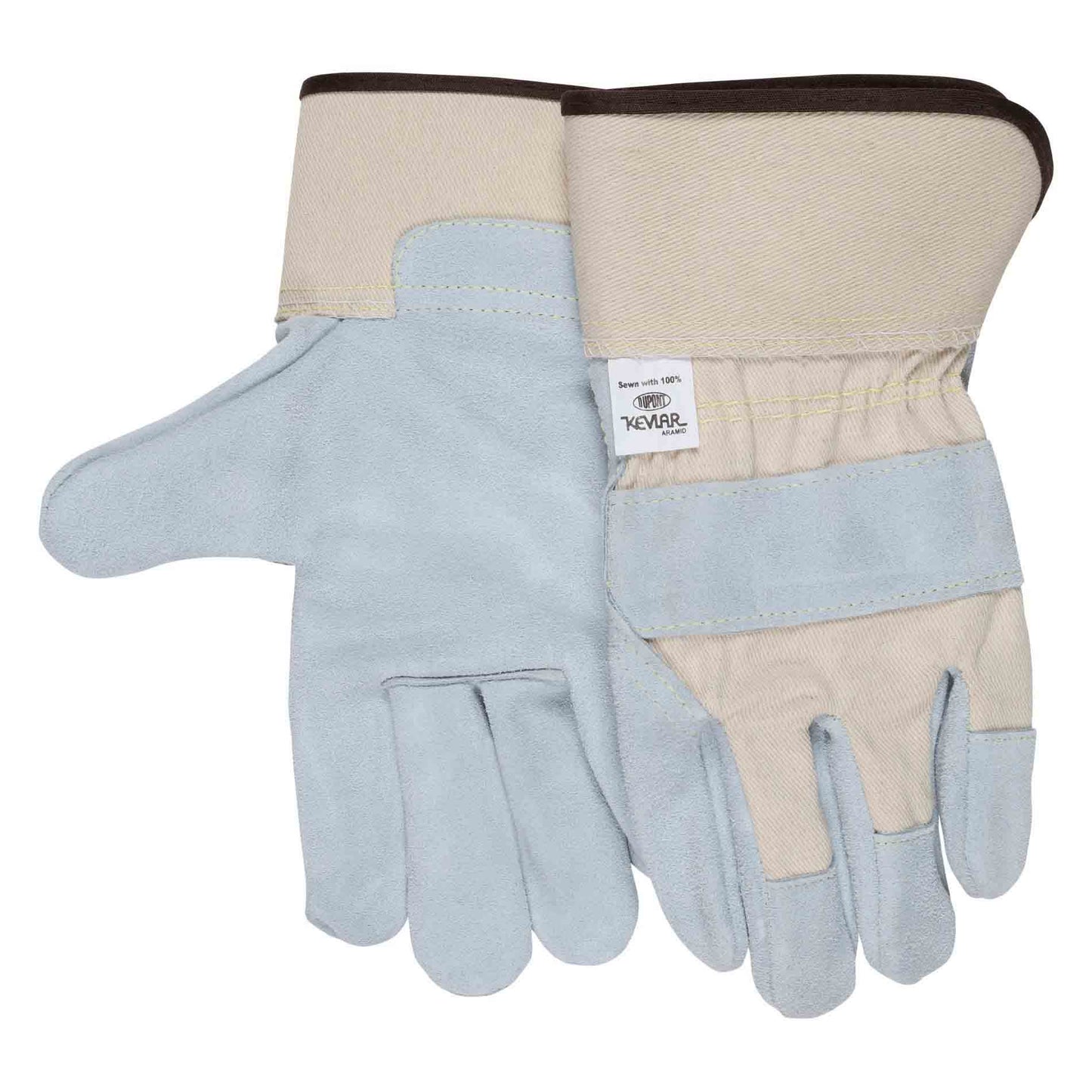 2.5" Safety Cuff Leather Gloves - MCR Safety - Durable Design
