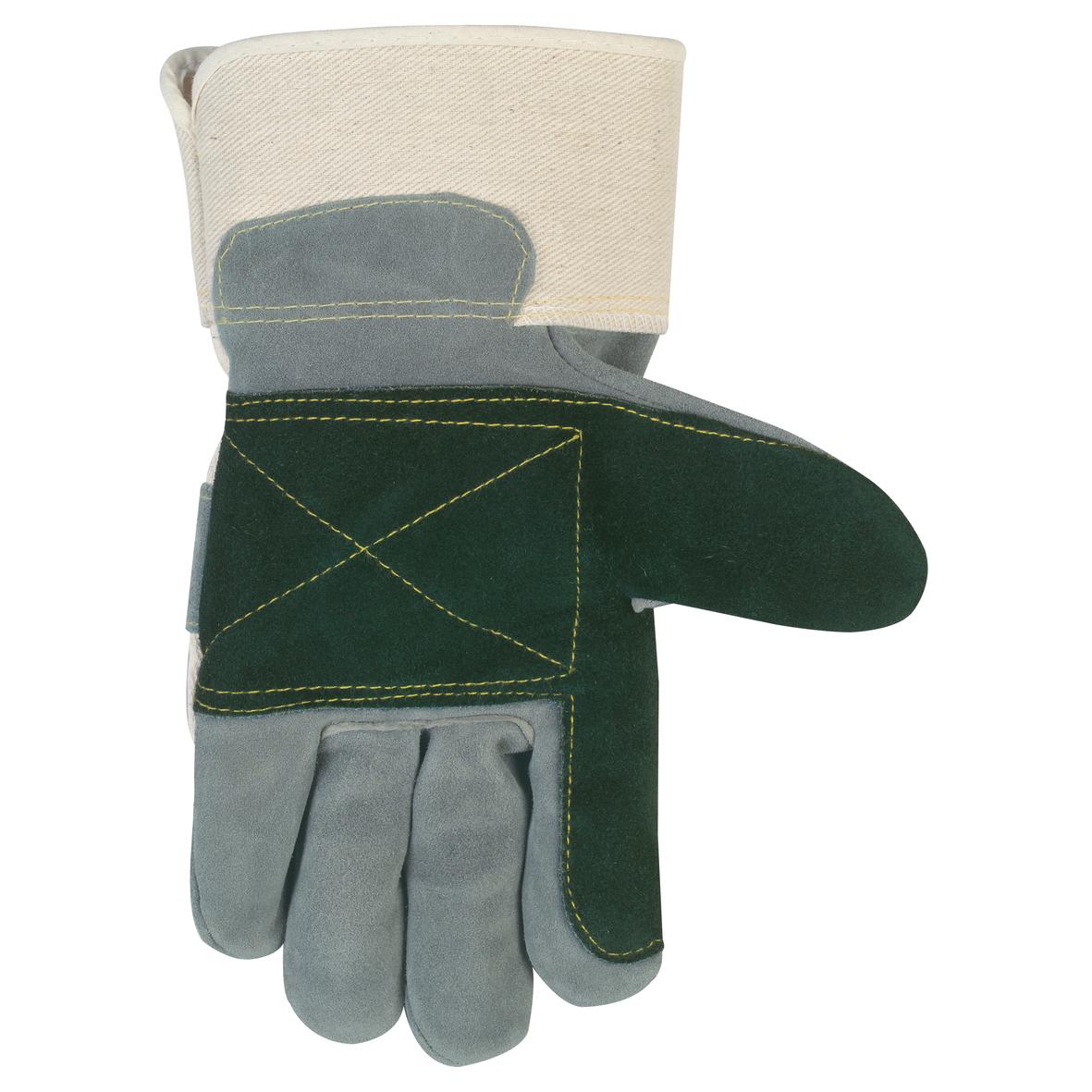 2.5" Safety Cuffs Leather Gloves - MCR Safety - Double Palm