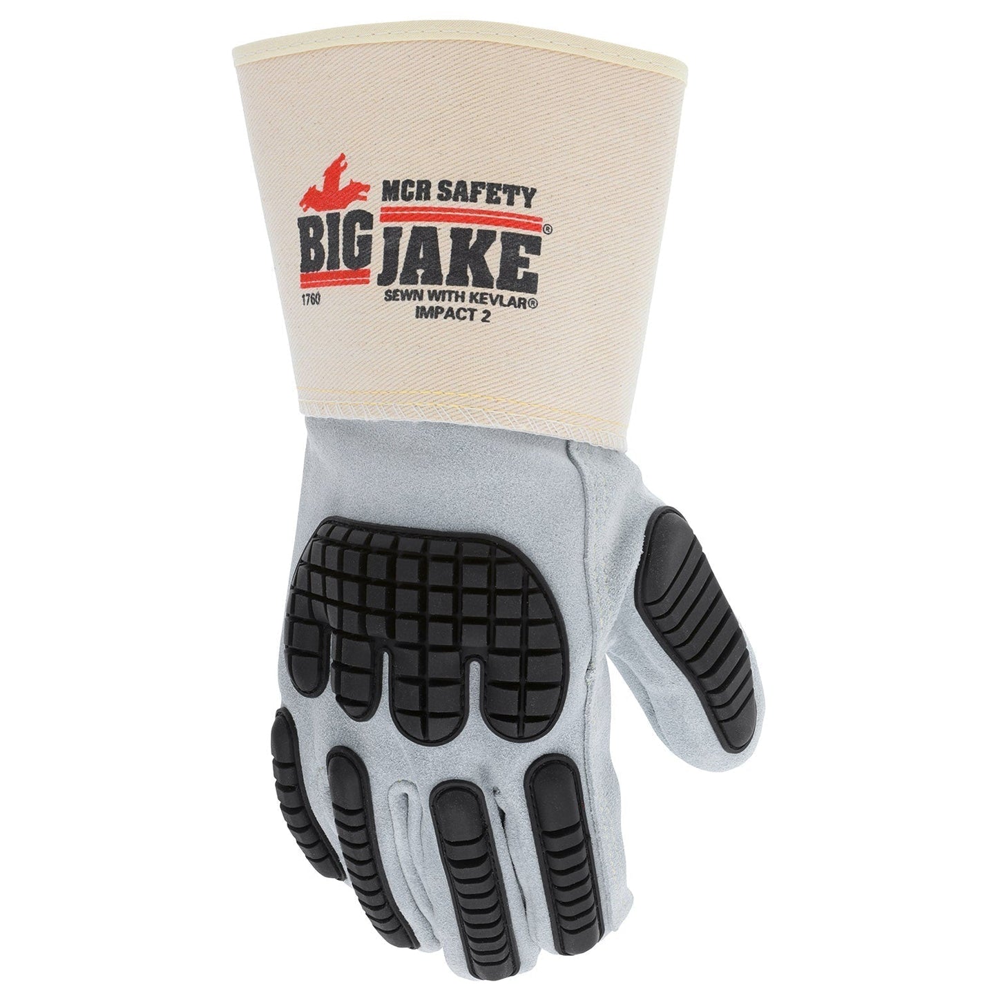 4.5" Rubberized Safety Cuff Gloves - MCR Safety - Durable Leather