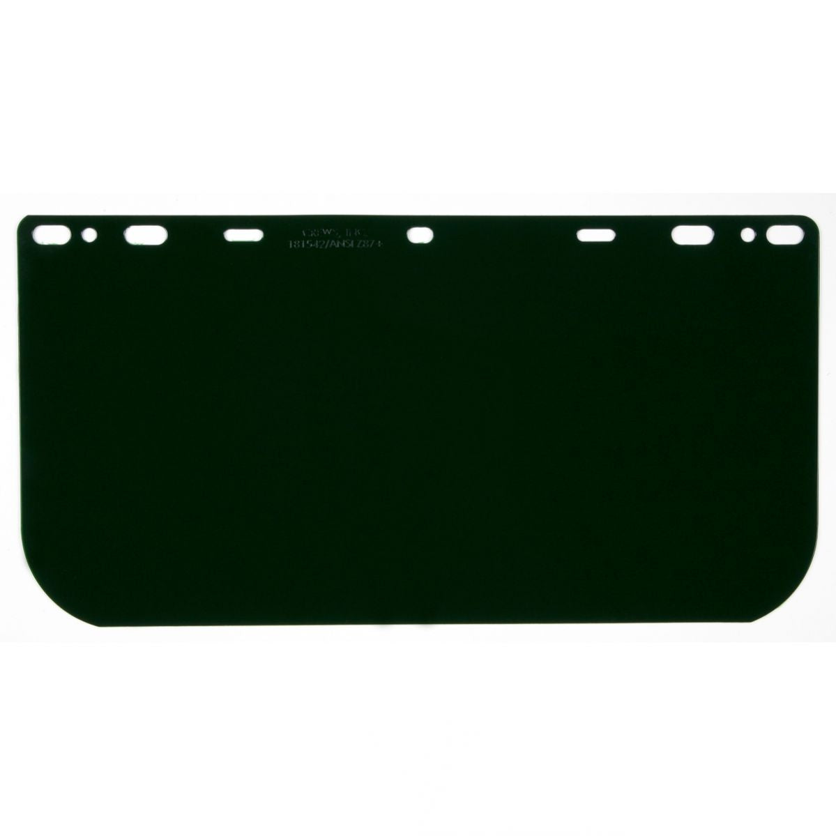 Dark Green Face Shields - MCR Safety - Durable Polycarbonate